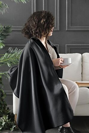 Bloom Polar Omuz Şalı Siyah 70x170 Cm