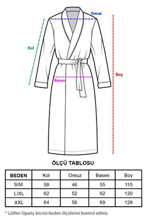 Soho Pike Bornoz + Havlu Seti (Pudra, L/XL)