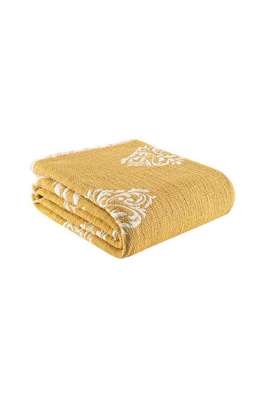 Barok Müslin Yorgan Hardal