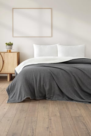 Likya Wellsoft Battaniye - Siyah 150x195 ÖLÇÜ / EBAT