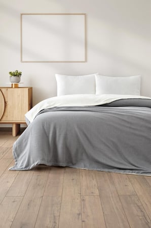 Likya Wellsoft Battaniye - Gri 150x195 ÖLÇÜ / EBAT