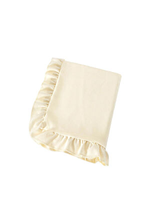 Venedik Fırfırlı Masa Örtüsü Krem (150x250 cm)