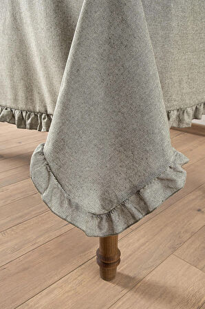 Selendi Fırfırlı Masa Örtüsü Yeşil