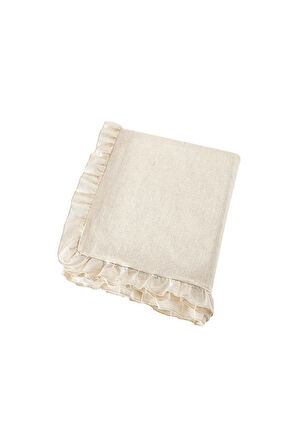 Selendi Fırfırlı Masa Örtüsü Naturel