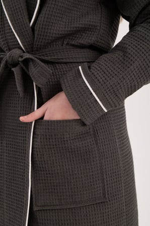 unisex soho pike bornoz - antrasit