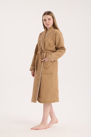 unisex soho pike bornoz - kahverengi