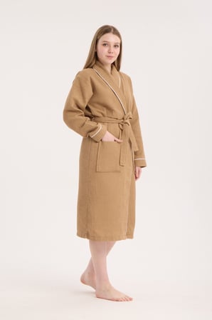 unisex soho pike bornoz - kahverengi