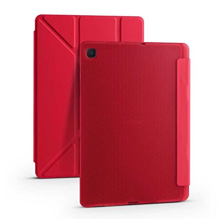 Galaxy Tab A7 10.4 T500 2020 Kılıf Kalem Bölmeli Smart Cover Standlı Kapaklı