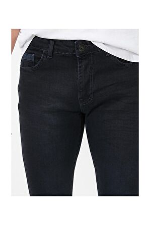 Erkek Siyah Justin Jean Pantolon