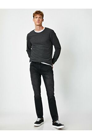 Erkek Gri Jeans 1KAM43749LD