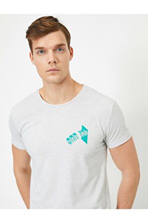 Erkek Gri T-Shirt 0YAM11501HK