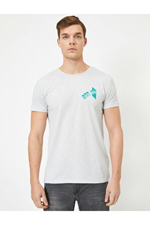 Erkek Gri T-Shirt 0YAM11501HK