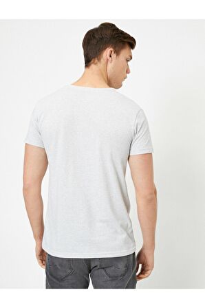 Erkek Gri T-Shirt 0YAM11501HK