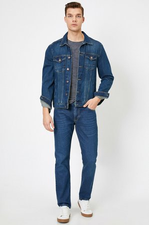 Erkek Mavi Mark Jean Pantolon 0YAM45223LD
