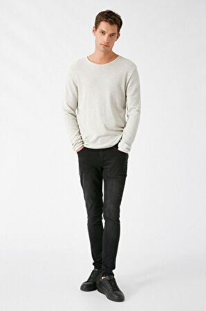 Erkek Siyah Jeans 1KAM43157YD