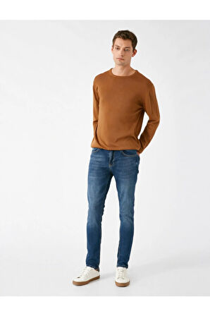 Erkek Koyu Indigo Jeans 1KAM43220MD741