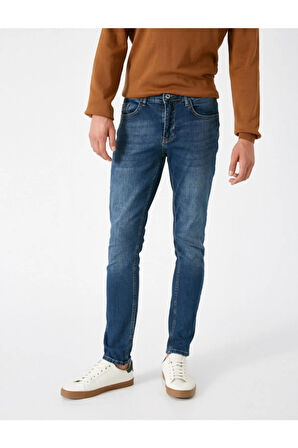 Erkek Koyu Indigo Jeans 1KAM43220MD741