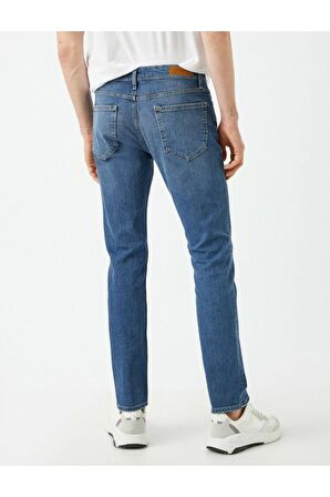 Erkek Mavi Brad Slim Fit Jean Pantolon