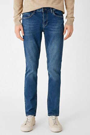 Erkek Orta İndigo Jeans 1KAM45018LD