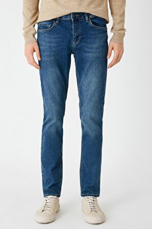 Erkek Orta İndigo Jeans 1KAM45018LD