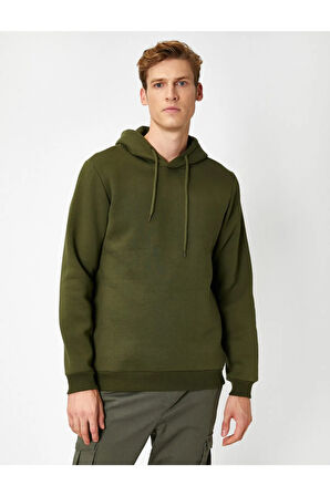 Uzun Kollu Kapüşonlu Sweatshirt