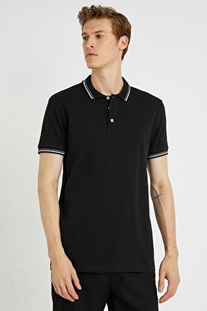 Erkek Siyah T-Shirt 1YAM11203LK