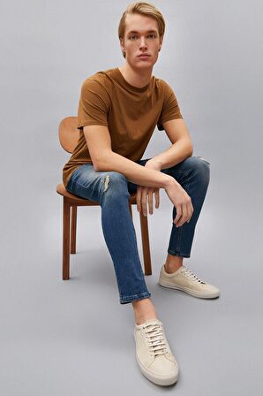 Erkek Petrol Jeans 1YAM43029LD