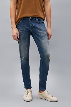 Erkek Petrol Jeans 1YAM43029LD