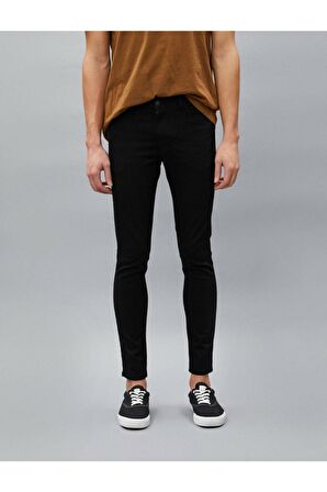 Erkek Siyah Jean Pantolon