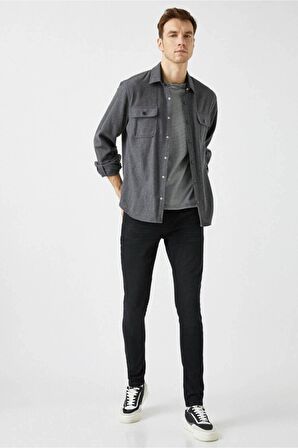 Erkek Jean Pantolon Siyah