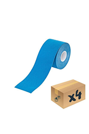 Medikalcim  Kinesio Sport Tape – Sporcu Ağrı Bandı 5m X 5cm Mavi 4 Adet