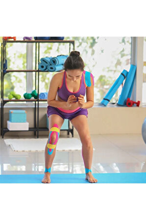 Medikalcim  Kinesio Sport Tape – Sporcu Ağrı Bandı 5m x 5cm Kırmızı 4 Adet