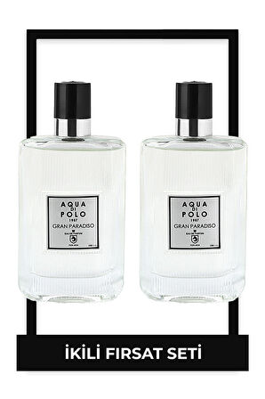 Aqua di Polo 1987 Gran Paradiso EDP 100 ml (x2) Erkek Parfüm Seti STCC011024