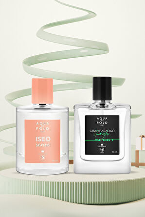 Iseo Sense 50 ml Kadın Ve Gran Paradiso Jungle Sport 50 ml Erkek 2'li Parfüm Seti