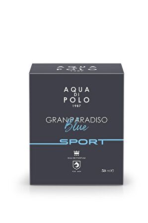 Aqua di Polo 1987 Gran Paradiso Blue Sport EDP 50 ml ikili Erkek Parfüm Seti STCC021194