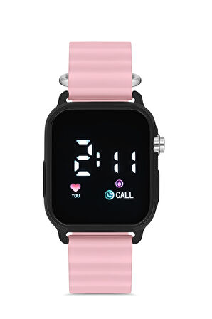 Aqua di Polo 1987 Unisex Pembe Silikon Dijital Led Kol Saati APWR033307