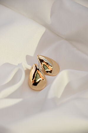 Aqua di Polo 1987 Kadın Altın Damla Küpe 