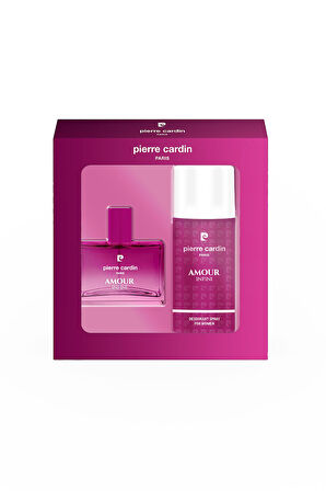 Amour Infini EDP Kadın Parfüm 50 ml & Deodorant 150 ml Set | Çiçeksi | Frenk Üzümü, Yasemin, Misk