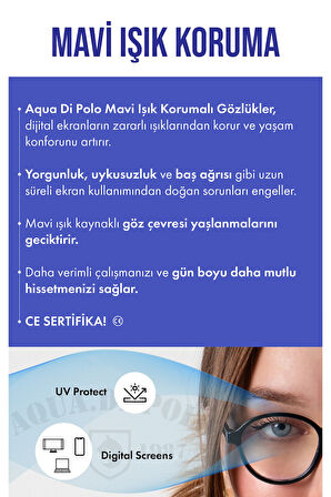 Aqua di Polo 1987 Kadın Siyah Ekran Gözlüğü APSI003401