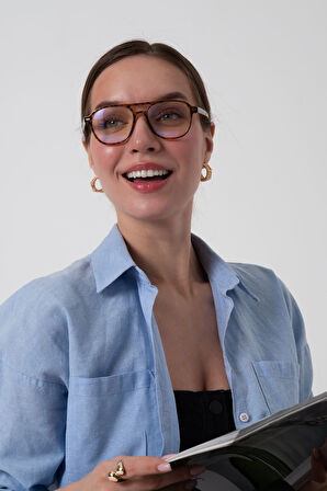 Aqua di Polo 1987 Kadın Leopar Ekran Gözlüğü APSI003503