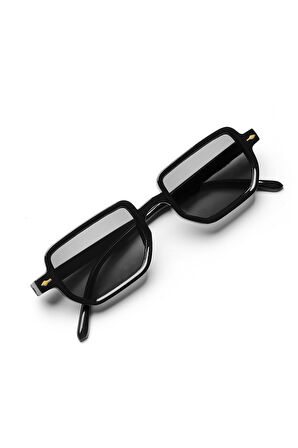 Venice Siyah Unisex Dikdörtgen Güneş Gözlüğü Apsı002801--50 Ekartman