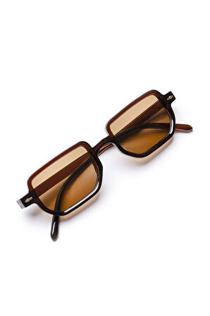 Venice Kahverengi Unisex Dikdörtgen Güneş Gözlüğü Apsı002802--50 Ekartman
