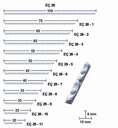 40 CM ESNEK MOBİLYA ÇITASI