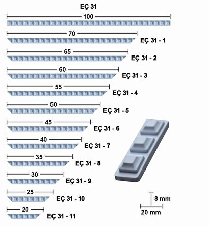 20 CM ESNEK MOBİLYA ÇITASI