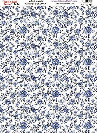 İstanbul Hobi Blue Blanc Pirinç Dekopaj pt2925
