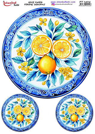 İstanbul Hobi Limon Desenli Pirinç Dekopaj pt1404