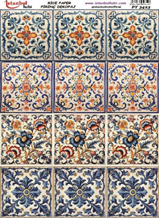 İstanbul Hobi Mozaik Desenli Pirinç Dekopaj pt3423
