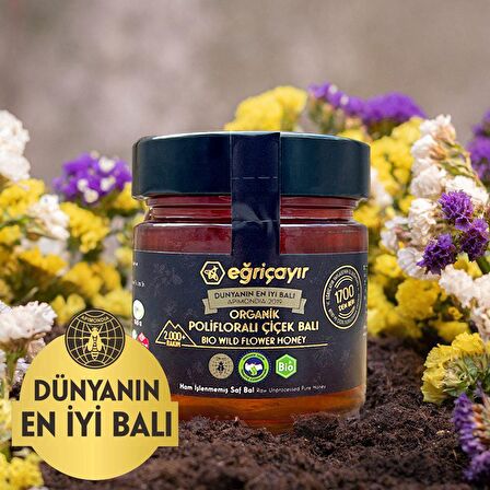 EĞRİÇAYIR ORGANİK POLİFLORALI(ÇOK ÇİÇEKLİ) BAL  300g