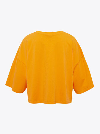 Oversize Crop T-shirt - Oranj