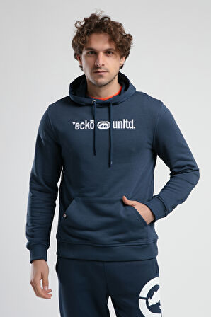 YORKER Lacivert Sweatshirt Nakışlı Loose Fit Erkek Sweatshirt